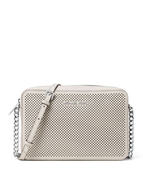 michael kors jet set cement crossbody